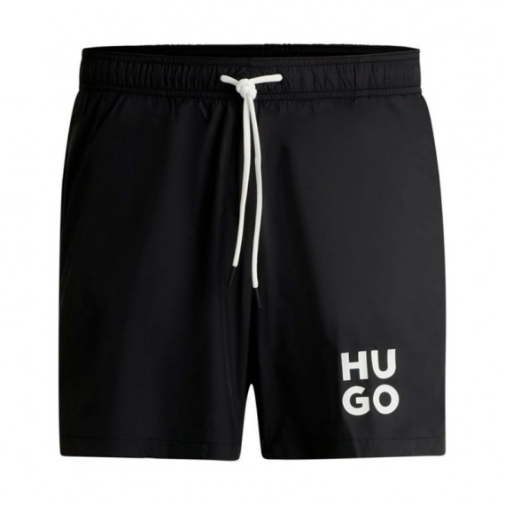 Bañador Tipo Shorts con Forro Integral y Logo Apilado  HUGO BOSS