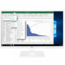 LG Monitor 24BK55YP-W 23.8 Fhd IPS Blanco Dp / HDMI / DVI / 5MS /  Multimedia/ Regulable en Altura