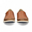 Mocasin Elasticos Piel Cuero  FLUCHOS