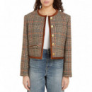 Blazer Blazer TOMMY HILFIGER Tweed Wool Mix Check Mujer