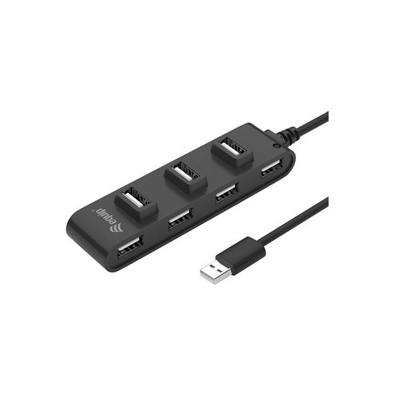 EQUIP Hub USB a a 7XUSB a 2.0 Negro 128957