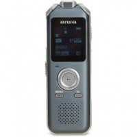 AIWA Grabadora de Voz Digital DVR-M700 3 Microfonos Radio Fm,memoria 16GB,RANURA Micro Sd,act Voz