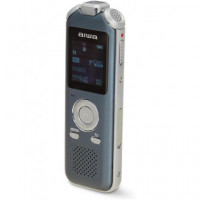 AIWA Grabadora de Voz Digital DVR-M700 3 Microfonos Radio Fm,memoria 16GB,RANURA Micro Sd,act Voz