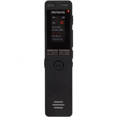 AIWA Grabadora de Voz Digital DVR-A400 Radio Fm,memoria 16GB,RANURA Micro Sd