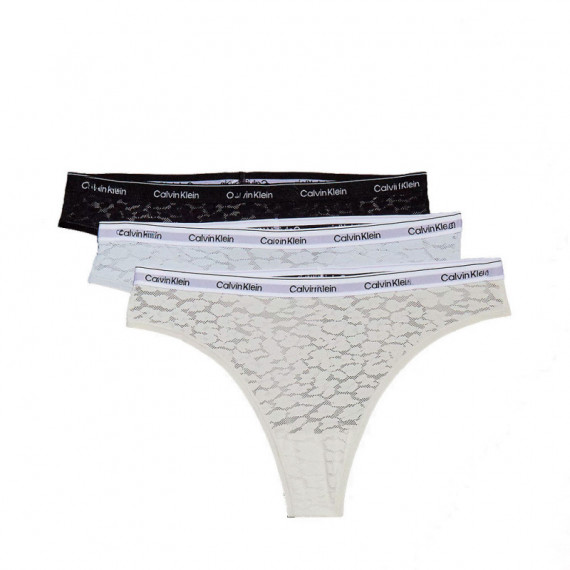 Pack de 3 Braguitas Brasileñas de Encaje  CALVIN KLEIN