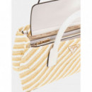 Bolso de Mano Simona de Rafia de GUESS