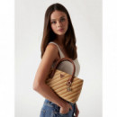 Bolso de Mano Simona de Rafia de GUESS