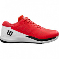 Zapatillas Wilson Rush Pro Ace Clay Rojo Blanco  WILSON PADEL