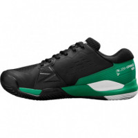 Zapatillas Wilson Rush Pro Ace Clay Negro Verde Blanco  WILSON PADEL