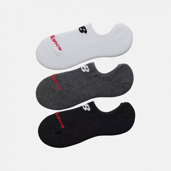 Nb Everyday Ultra Low No Show 3 Pairs Wh  NEW BALANCE