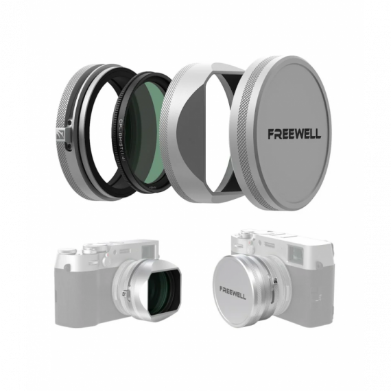 Kit de Filtros Freewell Serie Fuji X100 con Parasol Plata  FREEWELL