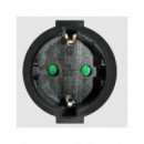 Silver Alargador Corriente Schucko 5MTRS 9225 Negro  SILVER ELECTRONICS