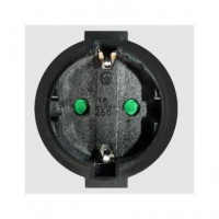 Silver Alargador Corriente Schucko 5MTRS 9225 Negro  SILVER ELECTRONICS