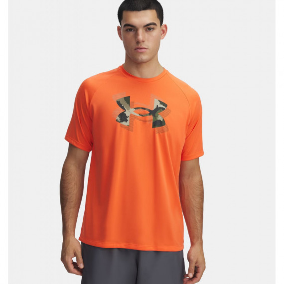 Camiseta de Manga Corta Ua Tech™ Print Fill para Hombre de UNDER ARMOUR
