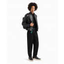 Chaqueta de Cuero Auténtico Mate Black AF13136  ARMANI EXCHANGE