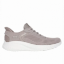 Bob Squad Chaos - Solid Step Taupe Knit SKECHERS