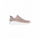 Bob Squad Chaos - Solid Step Taupe Knit SKECHERS