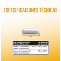 Vitamin D3 + K2 4000 + 100 BEVERLY - 60 Vegan Caps
