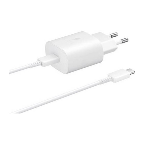 Cargador Red SAMSUNG Usb-c 25W con Cable Blanco