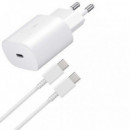 Cargador Red SAMSUNG Usb-c 25W con Cable Blanco
