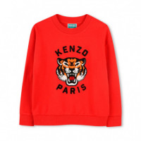 SUDADERA CON ESTAMPADO DE TIGRE KIDS