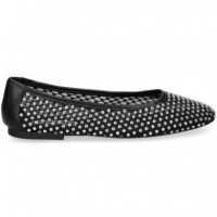 Bailarina Regilla Cristal Negro  STEVE MADDEN