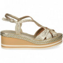 Sandalia Bebe Platino  PONS QUINTANA