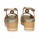 Sandalia Bebe Platino  PONS QUINTANA