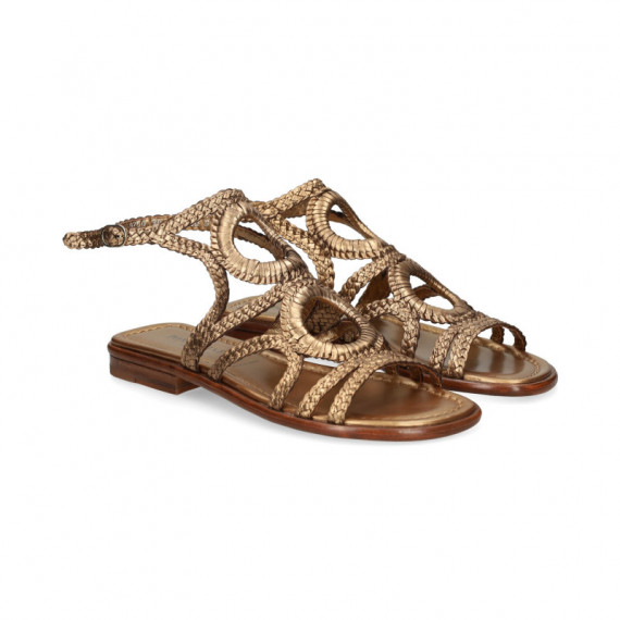 Sandalia Gilda 2 Circulos Bronce  PONS QUINTANA