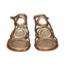 Sandalia Gilda 2 Circulos Bronce  PONS QUINTANA