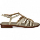 Sandalia 3 Circulos Platino  PONS QUINTANA