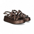 Sandalia 2 Circulos Moca  PONS QUINTANA