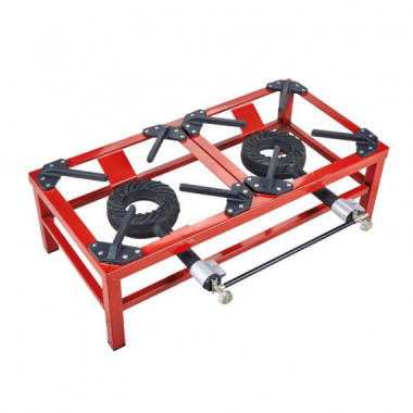 Hornillo de Gas Doble Reforzado 80X40 Cm AIRMEC