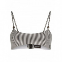 KARL LAGERFELD - Ikon Stripe Bandeau Bikini - 1PK - A1W46048/1PK