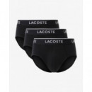 Pack de 3 Slips Noir  LACOSTE