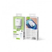 HOME Adaptador Corriente 2XUSB a 15W 3A Blanco TC-193