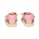 Sandalia Velcro Piel Rosa  CAMPER