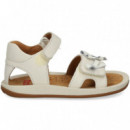 Sandalia Lazos Piel Hielo  CAMPER