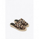 Alpargata Plana Leopardo Crudo-marron  LOLA CASADEMUNT