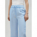 Pantalón Rayas Azul-blanco  LOLA CASADEMUNT
