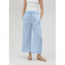 Pantalón Rayas Azul-blanco  LOLA CASADEMUNT