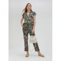 Blusa Estampado Tropical Verde-negro  LOLA CASADEMUNT