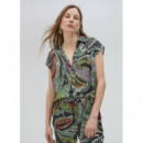 Blusa Estampado Tropical Verde-negro  LOLA CASADEMUNT