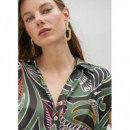 Blusa Estampado Tropical Verde-negro  LOLA CASADEMUNT