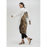 Camisa Larga Tigre Parte Trasera Blanco-  LOLA CASADEMUNT