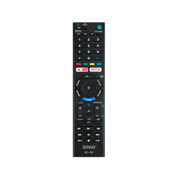SAVIO Mando TV RC-08 Compatible Sony Smart TV