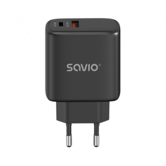 SAVIO Cargador USB 3.0 de Carga Rápida 30W LA-06/B