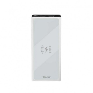 SAVIO Powerbank 10000 Induccion Mah BA-06 Blanco