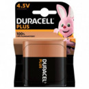 DURACELL Plus Power 100 Pila Alcalina 4,5V 3LR12 Blister X 1UD