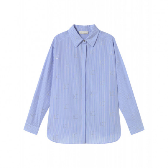 Blusas y Camisas Camisa LOLA CASADEMUNT Rayas con Logo en Strass